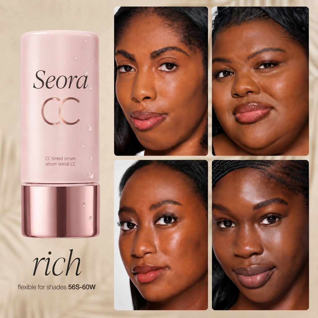 Summer skin essentials – CC color-correcting tinted serum + creaseless SPF 30 mineral powder sunscreen