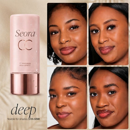Summer skin essentials – CC color-correcting tinted serum + creaseless SPF 30 mineral powder sunscreen