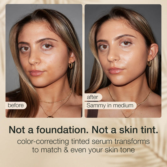 Summer skin essentials – CC color-correcting tinted serum + creaseless SPF 30 mineral powder sunscreen
